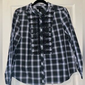 Gorgeous beaded blouse J Crew